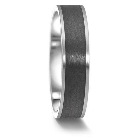 Titanium & Carbon Fibre Wedding Ring 6mm or 7mm- The Valkyrie