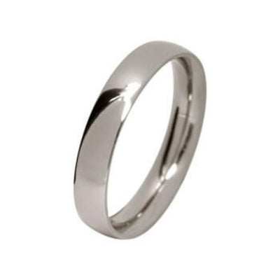 Polished Titanium, Ultra comfort fit, Wedding Ring (5 to 6mm) - The Legend